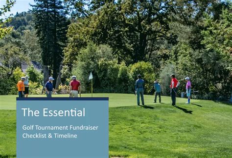 The Essential Golf Tournament Fundraiser Checklist .